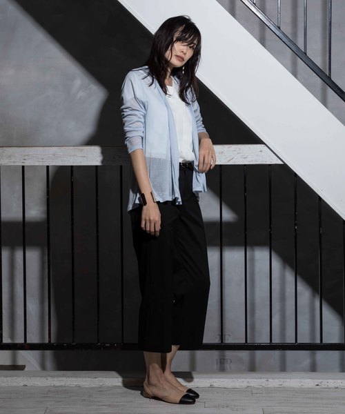 A/C DESIGN BY ALPHA CUBIC（エーシーデザインバイアルファキュービック）の「◇カタログ掲載◇着流しカーディガン（カーディガン/ボレロ・レディース・ピンク/サックスブルー/ライトグレー/ネイビー・M size/L size）」の20枚目の写真