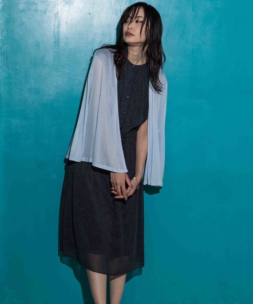 A/C DESIGN BY ALPHA CUBIC（エーシーデザインバイアルファキュービック）の「◇カタログ掲載◇着流しカーディガン（カーディガン/ボレロ・レディース・ピンク/サックスブルー/ライトグレー/ネイビー・M size/L size）」の21枚目の写真