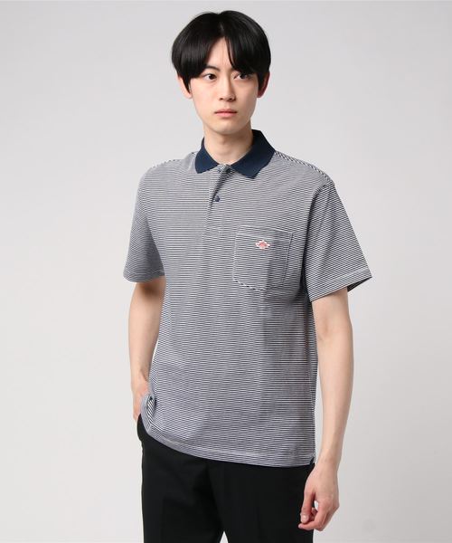 【DANTON】ポロシャツ STRIPE MEN 【DANTON】ポロシャツ STRIPE MEN