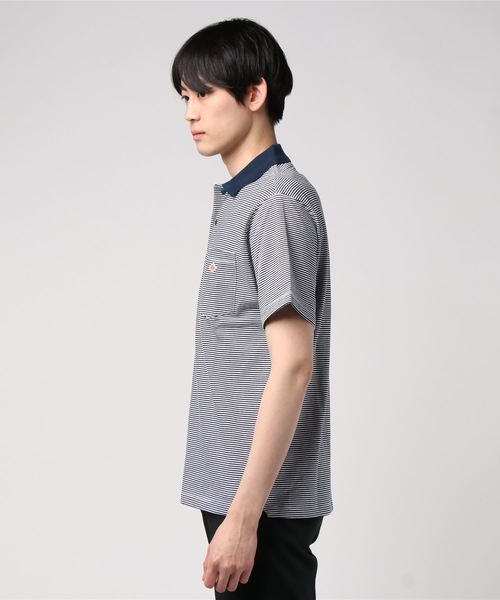 【DANTON】ポロシャツ STRIPE MEN 【DANTON】ポロシャツ STRIPE MEN