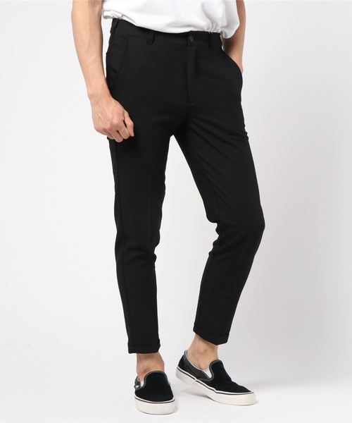 STYLEBLOCK(スタイルブロック)の「無地ストライプストレッチスキニーアンクルパンツ(その他パンツ・メンズ・ブラック/ネイビー/ベージュ系その他/ブルー系その他・LL/M/L)」の2枚目の写真