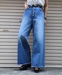 PAGEBOY | フロントボタンデニムワイド(デニムパンツ)