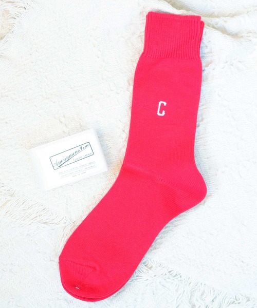 ANONYMOUSISM（アノニマスイズム）の「【AnonymousIsm】レタードクルー/クルー丈ソックス/アノニマスイズム（ソックス/靴下・メンズ・ブラック/ネイビー/グレー/レッド/オフホワイト/サックスブルー/ブルー/グリーン・25cm～27cm/23cm～25cm）」の8枚目の写真