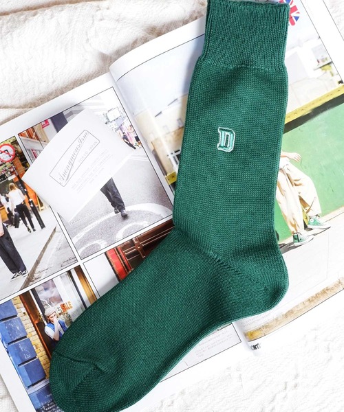 ANONYMOUSISM（アノニマスイズム）の「【AnonymousIsm】レタードクルー/クルー丈ソックス/アノニマスイズム（ソックス/靴下・メンズ・ブラック/ネイビー/グレー/レッド/オフホワイト/サックスブルー/ブルー/グリーン・25cm～27cm/23cm～25cm）」の4枚目の写真