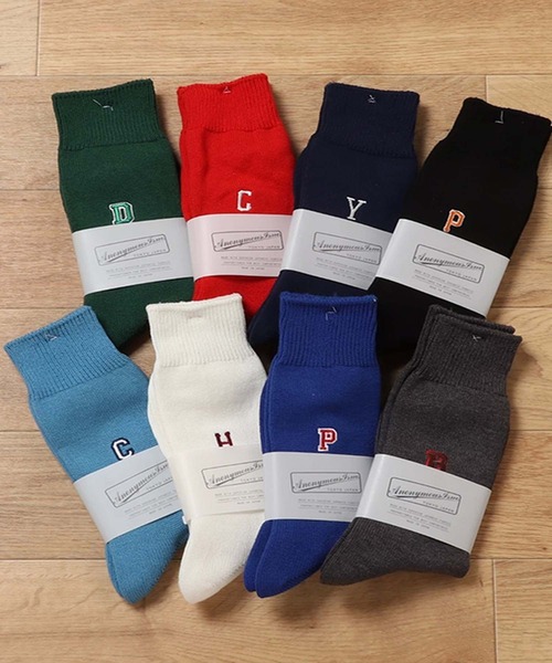 ANONYMOUSISM（アノニマスイズム）の「【AnonymousIsm】レタードクルー/クルー丈ソックス/アノニマスイズム（ソックス/靴下・メンズ・ブラック/ネイビー/グレー/レッド/オフホワイト/サックスブルー/ブルー/グリーン・25cm～27cm/23cm～25cm）」の13枚目の写真