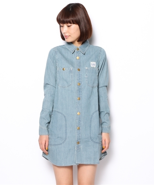Lee（リー）の「LEE（リー） C WORK ワンピース（ワンピース・レディース・ライトブルー/コバルトブルー・SMALL/MEDIUM）」の12枚目の写真