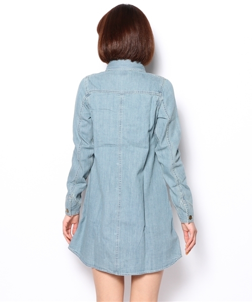 Lee（リー）の「LEE（リー） C WORK ワンピース（ワンピース・レディース・ライトブルー/コバルトブルー・SMALL/MEDIUM）」の6枚目の写真