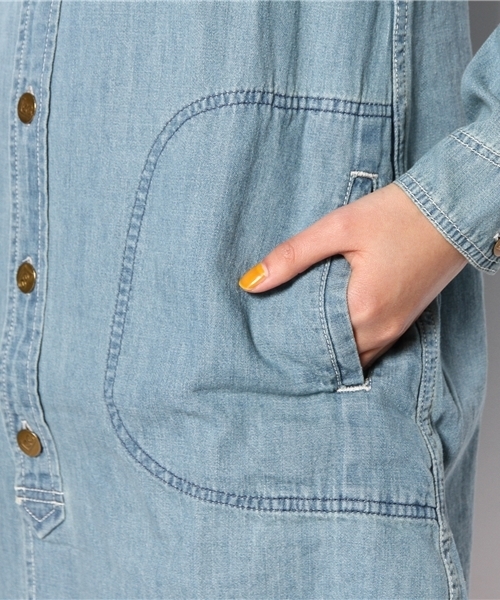 Lee（リー）の「LEE（リー） C WORK ワンピース（ワンピース・レディース・ライトブルー/コバルトブルー・SMALL/MEDIUM）」の11枚目の写真