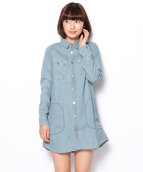 Lee（リー）の「LEE（リー） C WORK ワンピース（ワンピース・レディース・ライトブルー/コバルトブルー・SMALL/MEDIUM）」の16枚目の写真