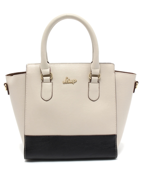 CIAOPANIC（チャオパニック）の「【Ciaopanic】　バイカラースクエア2WAYSD（ショルダーバッグ・レディース・アイボリー/ブルー/ブラック/ピンク・0）」の2枚目の写真