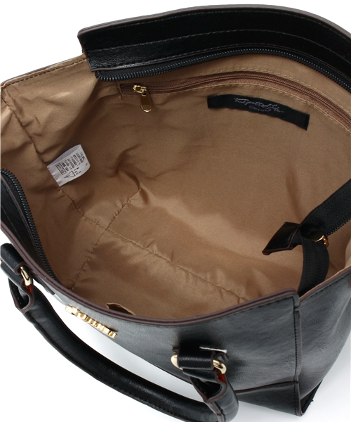 CIAOPANIC（チャオパニック）の「【Ciaopanic】　バイカラースクエア2WAYSD（ショルダーバッグ・レディース・アイボリー/ブルー/ブラック/ピンク・0）」の9枚目の写真