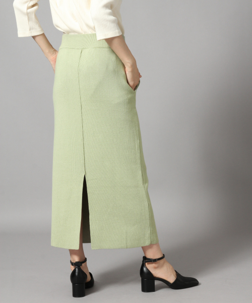 LOWRYS FARM（ローリーズファーム）の「ニットタイトスカート　850507（スカート・レディース・アイボリー/ブラック/ブラウン/ミント・FREE）」の18枚目の写真