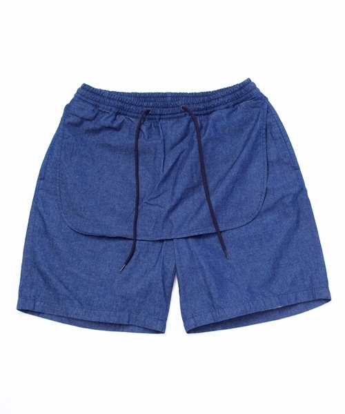 MONKEY TIME（モンキータイム）の「MT ∴ 5ozデニム レイヤード イージーショーツ◆（その他パンツ・メンズ・ネイビー・LARGE/SMALL/MEDIUM）」の3枚目の写真