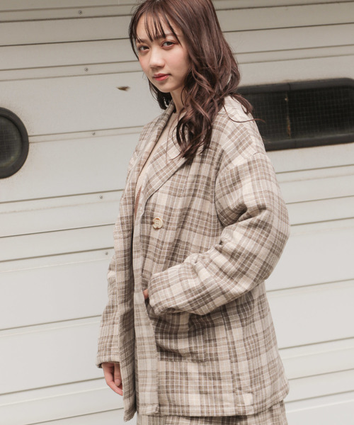 apres jour（アプレジュール）の「チェックWジャケット【ZOZOTOWN限定