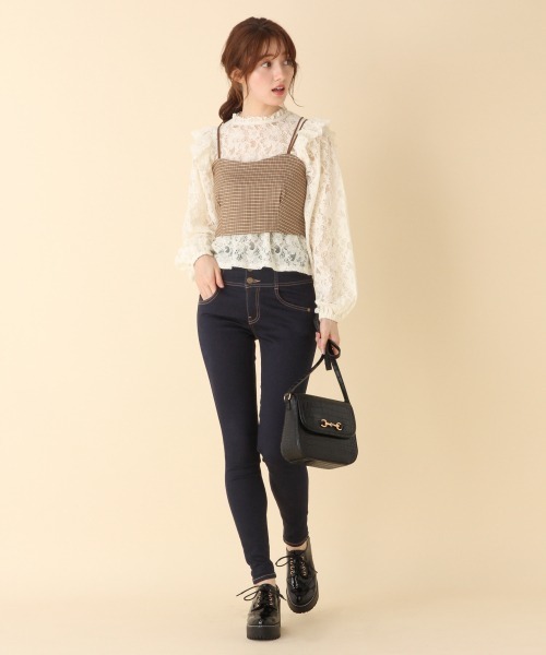 Heather（ヘザー）の「ビスチェレースSET 860386（シャツ