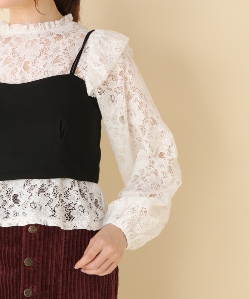 Heather（ヘザー）の「ビスチェレースSET 860386（シャツ