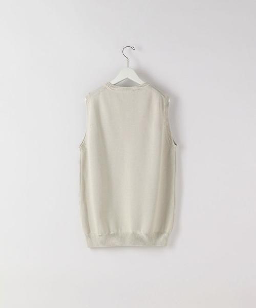 Steven Alan（スティーブンアラン）の「＜Steven Alan＞ CORD CTN V-NECK KNIT VEST/ニットベスト（ベスト・メンズ・ナチュラル/ダークブラウン・MEDIUM/X-LARGE/SMALL/LARGE）」の12枚目の写真