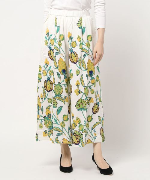 チャイハネ(チャイハネ)の「【チャイハネ】yul オリエンタルフラワーワイドパンツ(その他パンツ・レディース・ブルー/マスタード/ホワイト・FREE)」の11枚目の写真