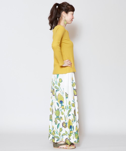 チャイハネ(チャイハネ)の「【チャイハネ】yul オリエンタルフラワーワイドパンツ(その他パンツ・レディース・ブルー/マスタード/ホワイト・FREE)」の15枚目の写真