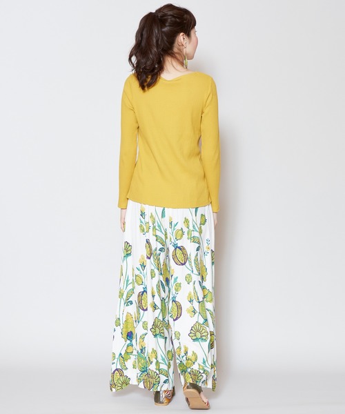 チャイハネ(チャイハネ)の「【チャイハネ】yul オリエンタルフラワーワイドパンツ(その他パンツ・レディース・ブルー/マスタード/ホワイト・FREE)」の16枚目の写真