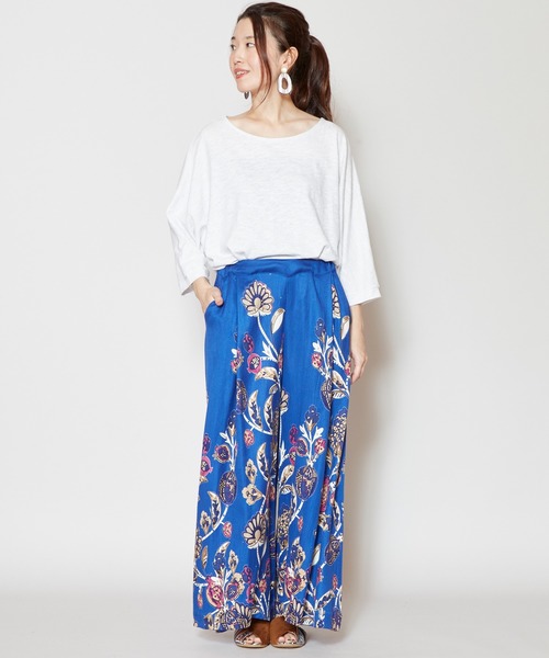 チャイハネ(チャイハネ)の「【チャイハネ】yul オリエンタルフラワーワイドパンツ(その他パンツ・レディース・ブルー/マスタード/ホワイト・FREE)」の21枚目の写真