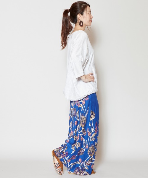 チャイハネ(チャイハネ)の「【チャイハネ】yul オリエンタルフラワーワイドパンツ(その他パンツ・レディース・ブルー/マスタード/ホワイト・FREE)」の22枚目の写真