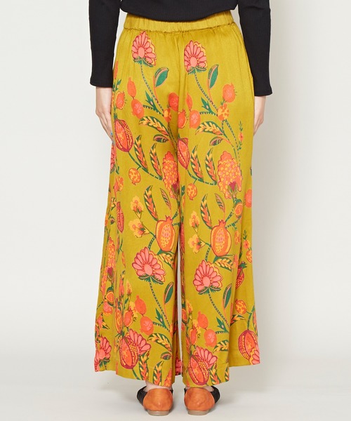 チャイハネ(チャイハネ)の「【チャイハネ】yul オリエンタルフラワーワイドパンツ(その他パンツ・レディース・ブルー/マスタード/ホワイト・FREE)」の8枚目の写真