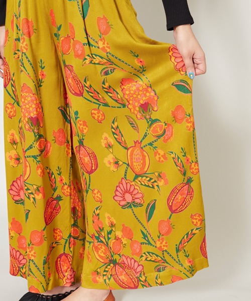 チャイハネ(チャイハネ)の「【チャイハネ】yul オリエンタルフラワーワイドパンツ(その他パンツ・レディース・ブルー/マスタード/ホワイト・FREE)」の10枚目の写真