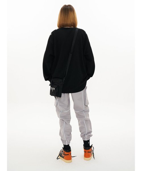 OY(オーワイ)の「3ロゴミニクロスサコッシュバッグ/BAG(ボディバッグ/ウエストポーチ・メンズ・ブラック・FREE)」の6枚目の写真