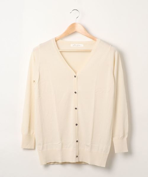 KOBE LETTUCE（コウベレタス）の「[UVカット]サマーニットカーディガン（カーディガン/ボレロ・レディース・アイボリー/パープル系その他/ベージュ/ブルー/グリーン/ブラック・FREE）」の21枚目の写真