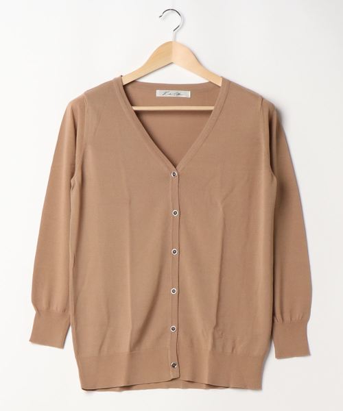 KOBE LETTUCE（コウベレタス）の「[UVカット]サマーニットカーディガン（カーディガン/ボレロ・レディース・アイボリー/パープル系その他/ベージュ/ブルー/グリーン/ブラック・FREE）」の15枚目の写真