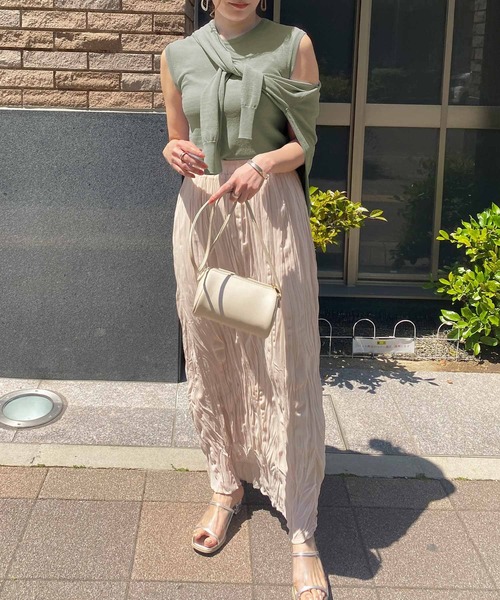 KOBE LETTUCE（コウベレタス）の「[UVカット]サマーニットカーディガン（カーディガン/ボレロ・レディース・アイボリー/パープル系その他/ベージュ/ブルー/グリーン/ブラック・FREE）」の20枚目の写真