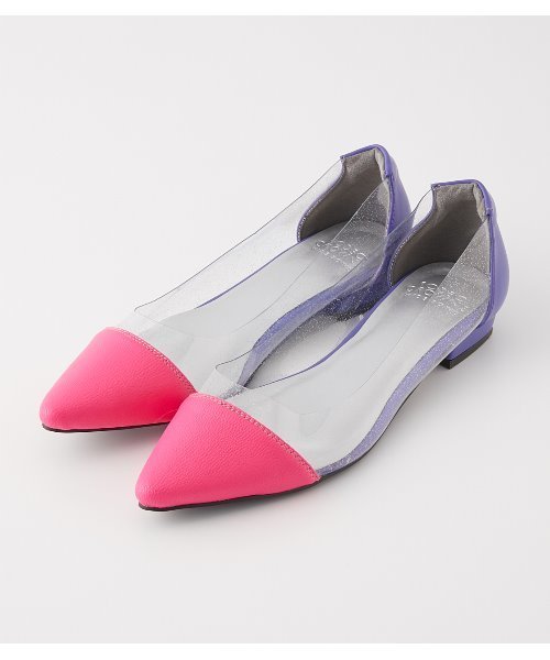 Neonクリアフラットパンプス