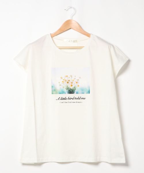 KOBE LETTUCE（コウベレタス）の「選べる2タイプ フォトTシャツ（Tシャツ/カットソー・レディース・ホワイト系その他/オフホワイト/グレー系その他/チャコール・FREE）」の7枚目の写真