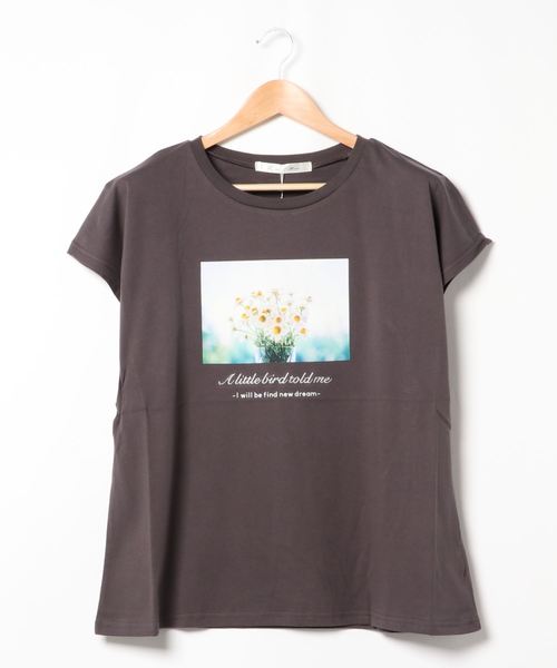 KOBE LETTUCE（コウベレタス）の「選べる2タイプ フォトTシャツ（Tシャツ/カットソー・レディース・ホワイト系その他/オフホワイト/グレー系その他/チャコール・FREE）」の11枚目の写真