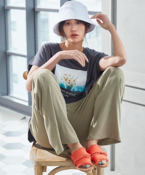 KOBE LETTUCE（コウベレタス）の「選べる2タイプ フォトTシャツ（Tシャツ/カットソー・レディース・ホワイト系その他/オフホワイト/グレー系その他/チャコール・FREE）」の21枚目の写真