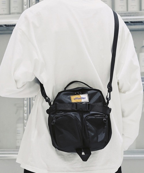 WESTBOY（ウエストボーイ）の「スクエアショルダーバッグ WB2010【WB ORIGINALS】（ショルダーバッグ・メンズ・ブラック/グリーン・FREE）」の14枚目の写真