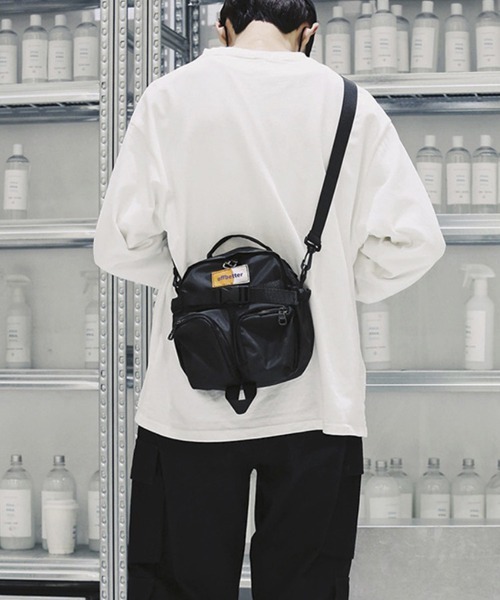 WESTBOY（ウエストボーイ）の「スクエアショルダーバッグ WB2010【WB ORIGINALS】（ショルダーバッグ・メンズ・ブラック/グリーン・FREE）」の15枚目の写真