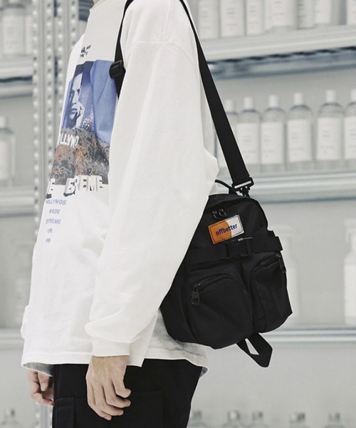 WESTBOY（ウエストボーイ）の「スクエアショルダーバッグ WB2010【WB ORIGINALS】（ショルダーバッグ・メンズ・ブラック/グリーン・FREE）」の19枚目の写真