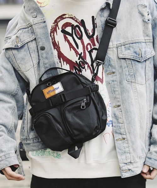WESTBOY（ウエストボーイ）の「スクエアショルダーバッグ WB2010【WB ORIGINALS】（ショルダーバッグ・メンズ・ブラック/グリーン・FREE）」の21枚目の写真
