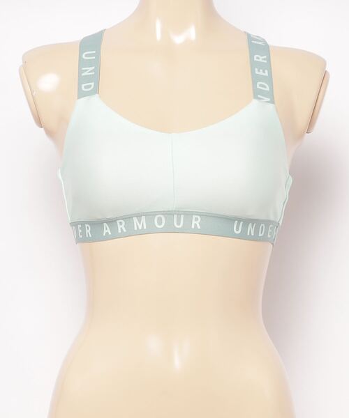 UNDER ARMOUR（アンダーアーマー）の「UAワードマーク ストラッピー スポーツレット(トレーニング/WOMEN)（スポーツブラ・レディース・ターコイズブルー/ブラック・SM/XL/MD/LG）」の2枚目の写真