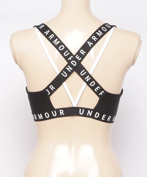 UNDER ARMOUR（アンダーアーマー）の「UAワードマーク ストラッピー スポーツレット(トレーニング/WOMEN)（スポーツブラ・レディース・ターコイズブルー/ブラック・SM/XL/MD/LG）」の5枚目の写真