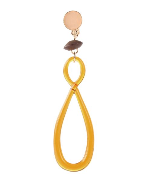 MERCURYDUO（マーキュリーデュオ）の「メタルツイストイヤリング（イヤリング・レディース・ブラウン/クリア・FREE）」の4枚目の写真