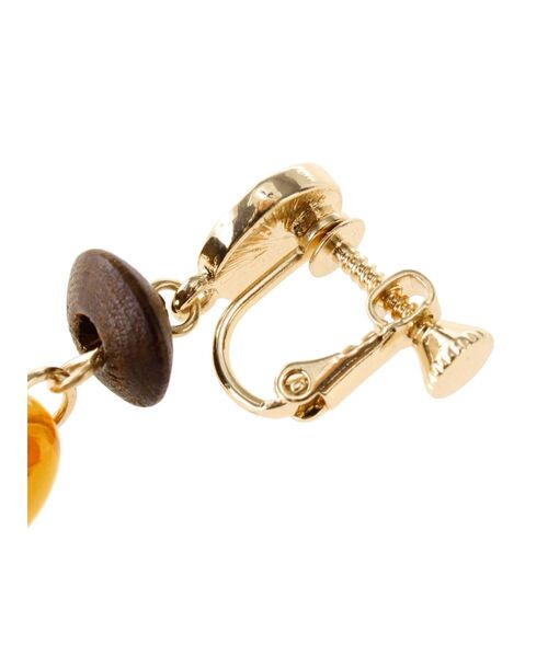 MERCURYDUO（マーキュリーデュオ）の「メタルツイストイヤリング（イヤリング・レディース・ブラウン/クリア・FREE）」の5枚目の写真