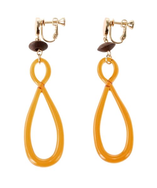 MERCURYDUO（マーキュリーデュオ）の「メタルツイストイヤリング（イヤリング・レディース・ブラウン/クリア・FREE）」の8枚目の写真