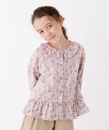 3can4on（サンカンシオン）の「◆【100～150cm】布帛起毛小花柄ブラウス（シャツ/ブラウス）」