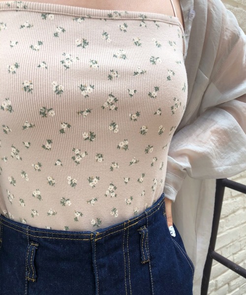 one after another NICE CLAUP（ワンアフターアナザーナイスクラップ）の「カップ付きキャミソール（キャミソール・レディース・アイボリー/ホワイト系その他/ブラウン/ベージュ系その他・FREE）」の6枚目の写真