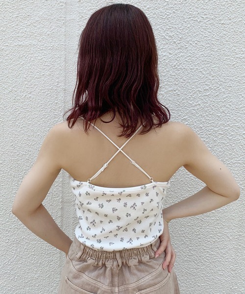 one after another NICE CLAUP（ワンアフターアナザーナイスクラップ）の「カップ付きキャミソール（キャミソール・レディース・アイボリー/ホワイト系その他/ブラウン/ベージュ系その他・FREE）」の10枚目の写真
