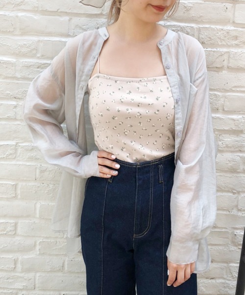 one after another NICE CLAUP（ワンアフターアナザーナイスクラップ）の「カップ付きキャミソール（キャミソール・レディース・アイボリー/ホワイト系その他/ブラウン/ベージュ系その他・FREE）」の5枚目の写真