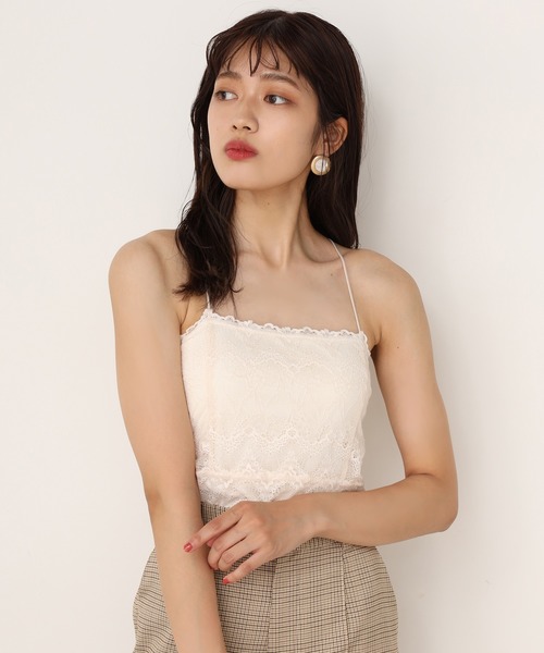 one after another NICE CLAUP（ワンアフターアナザーナイスクラップ）の「カップ付きキャミソール（キャミソール・レディース・アイボリー/ホワイト系その他/ブラウン/ベージュ系その他・FREE）」の17枚目の写真